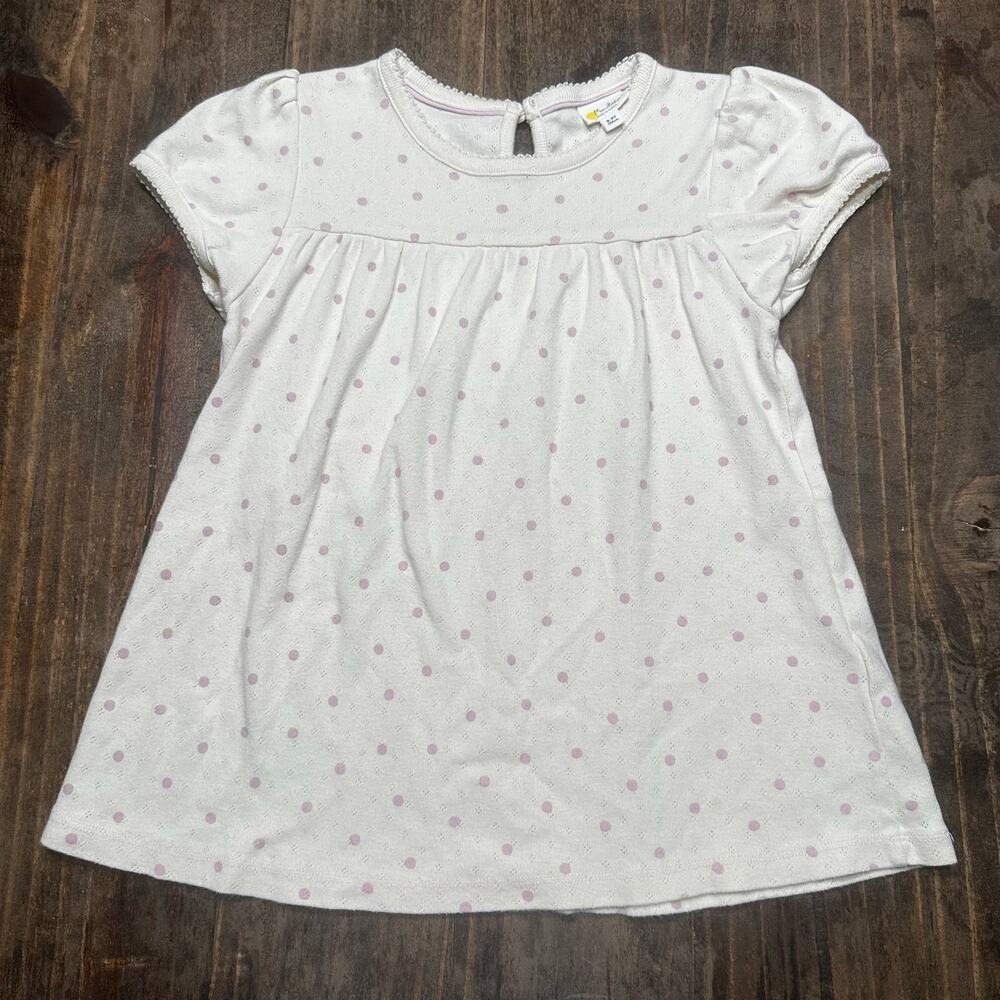 Mini Boden Pointelle Top sz 8-9